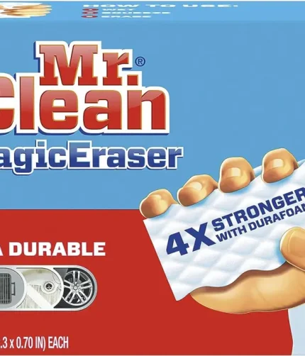 Mr. Clean Magic Eraser, Extra Durable, Shoe, Bathroom, and Shower Cleaner, Cleaning Pads with Durafoam, 10 Count