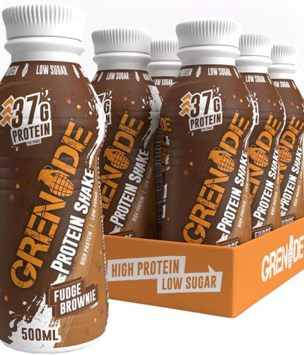 Grenade High Protein Shake, 6 x 500 ml - Fudge Brownie (Packaging May Vary)
